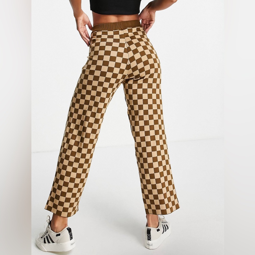 Knitted Checkered Pants - Picture 3 of 3